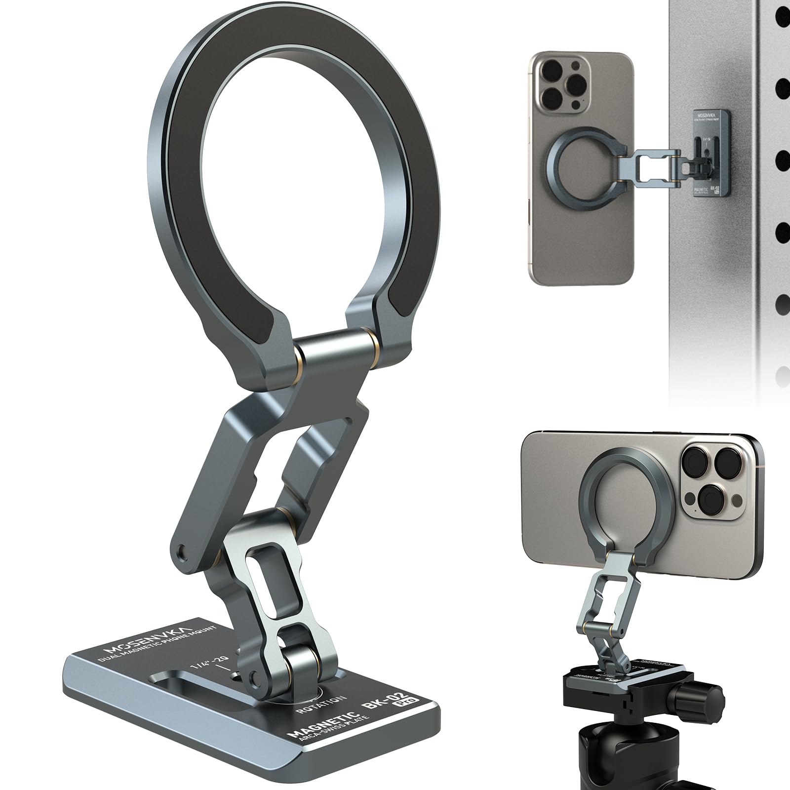 Amazon.co.jp: MOSENVKA スマホスタンド MagSafe対応 両面マグネット